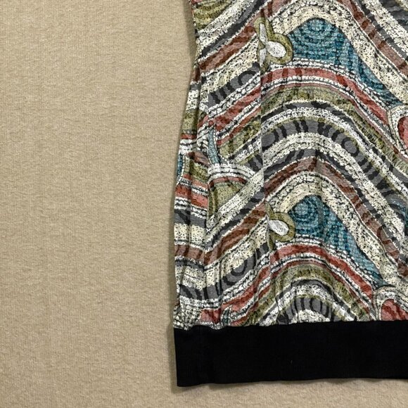 Daytrip Top Women's Medium Multicolor Pullover Short Sleeves - Picture 9 of 13